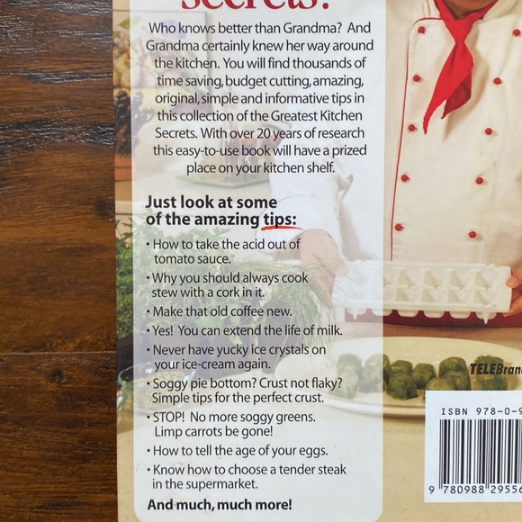 NWT As Seen On TV Grandma Know Best Great Kitchen Secrets Over 5000 Secrets - Picture 3 of 4